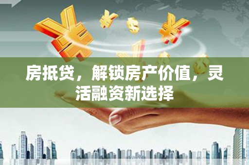 东阿房抵贷，解锁房产价值，灵活融资新选择