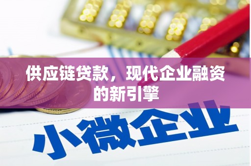 东阿供应链贷款，现代企业融资的新引擎