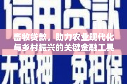 东阿畜牧贷款，助力农业现代化与乡村振兴的关键金融工具