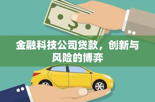 东阿金融科技公司贷款，创新与风险的博弈