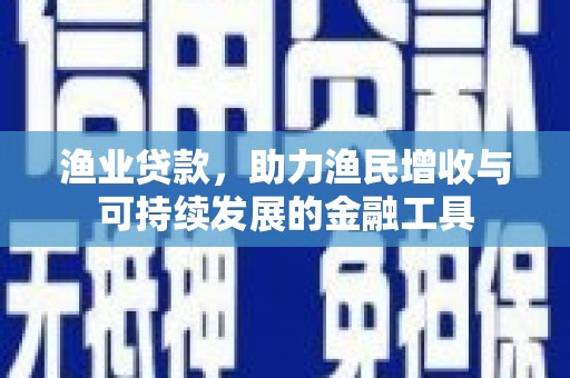 东阿渔业贷款，助力渔民增收与可持续发展的金融工具
