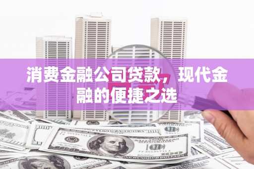 东阿消费金融公司贷款，现代金融的便捷之选