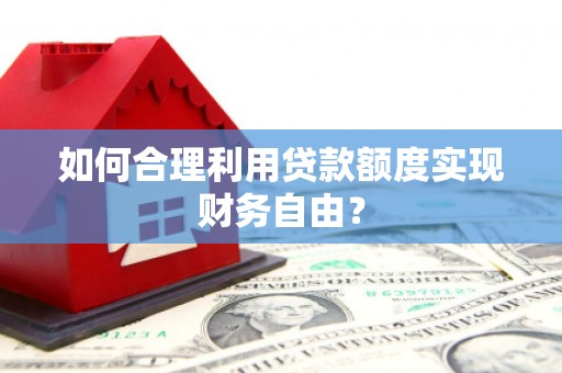 东阿如何合理利用贷款额度实现财务自由？