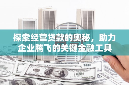 东阿探索经营贷款的奥秘，助力企业腾飞的关键金融工具