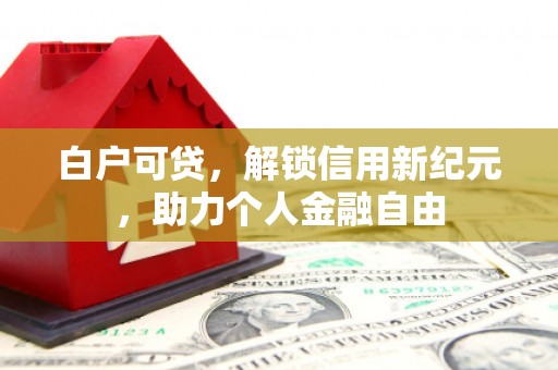 东阿白户可贷，解锁信用新纪元，助力个人金融自由