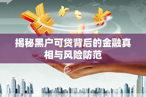 东阿揭秘黑户可贷背后的金融真相与风险防范