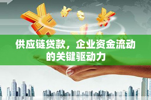 东阿供应链贷款，企业资金流动的关键驱动力