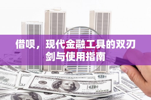 东阿借呗，现代金融工具的双刃剑与使用指南