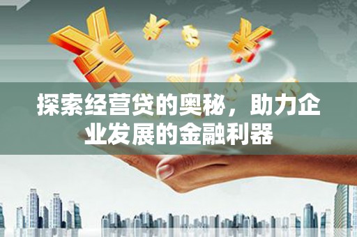 东阿探索经营贷的奥秘，助力企业发展的金融利器