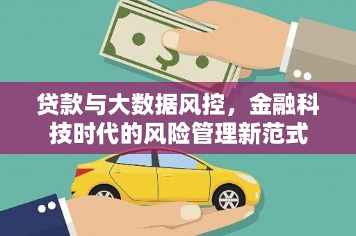 东阿贷款与大数据风控，金融科技时代的风险管理新范式