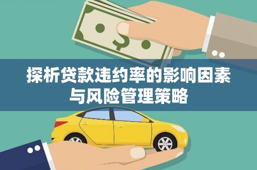 东阿探析贷款违约率的影响因素与风险管理策略