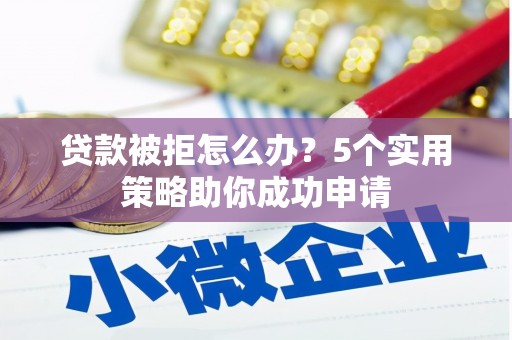 东阿贷款被拒怎么办？5个实用策略助你成功申请