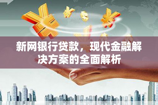 东阿新网银行贷款，现代金融解决方案的全面解析