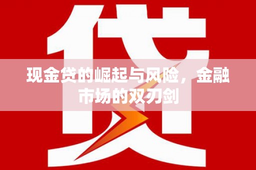 东阿现金贷的崛起与风险，金融市场的双刃剑
