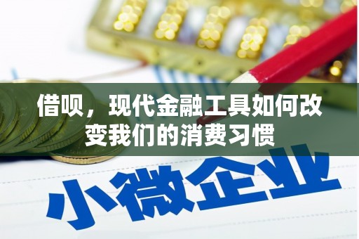 东阿借呗，现代金融工具如何改变我们的消费习惯