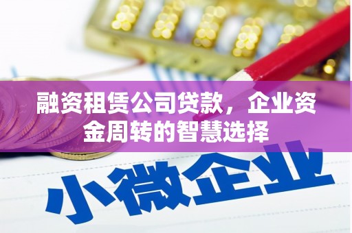 东阿融资租赁公司贷款，企业资金周转的智慧选择