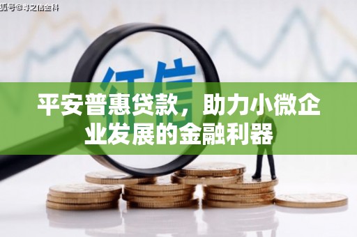 东阿平安普惠贷款，助力小微企业发展的金融利器