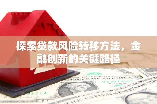 东阿探索贷款风险转移方法，金融创新的关键路径