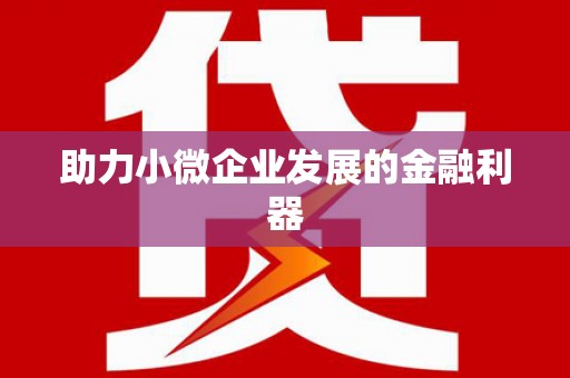 东阿助力小微企业发展的金融利器