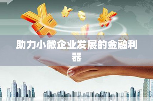 东阿助力小微企业发展的金融利器