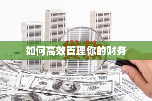 东阿如何高效管理你的财务