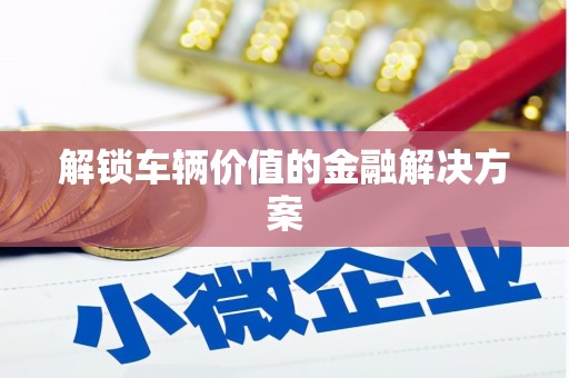 东阿解锁车辆价值的金融解决方案