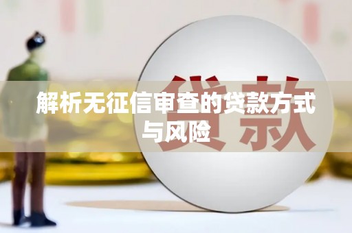 东阿解析无征信审查的贷款方式与风险