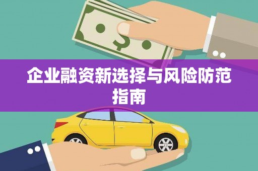 东阿企业融资新选择与风险防范指南