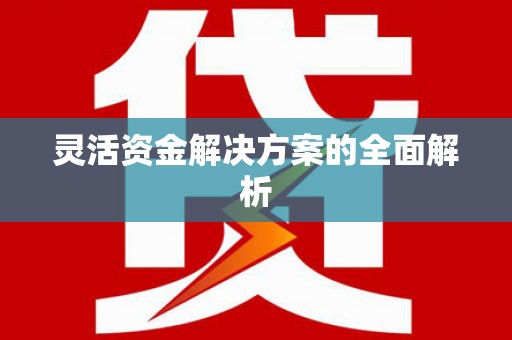 东阿灵活资金解决方案的全面解析