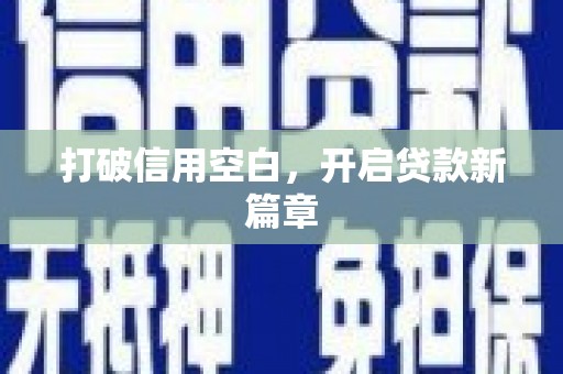 东阿打破信用空白，开启贷款新篇章