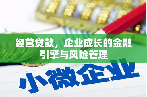 东阿经营贷款，企业成长的金融引擎与风险管理