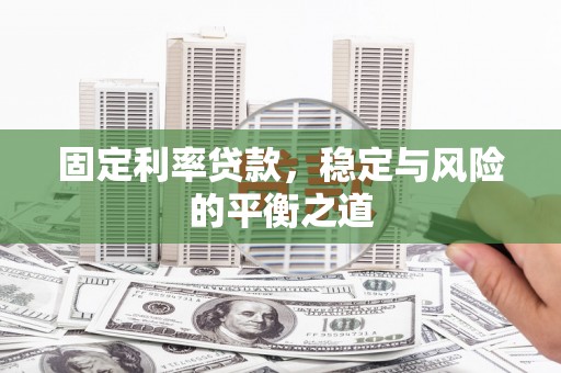 东阿固定利率贷款，稳定与风险的平衡之道
